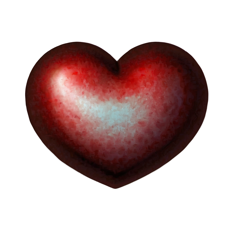 Watercolor Red Heart Emoji Png 6 PNG Image