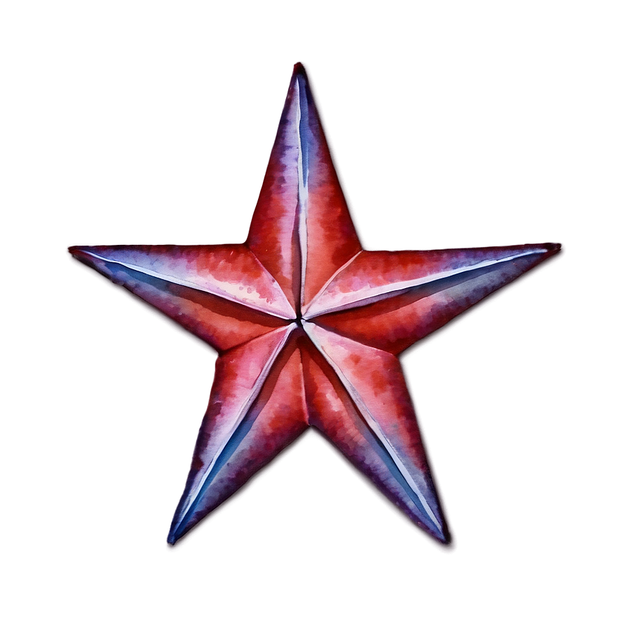 Watercolor Red Star Png 53 PNG Image