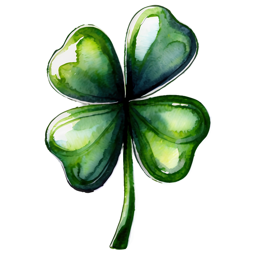 Watercolor Shamrock Png 05242024 PNG Image