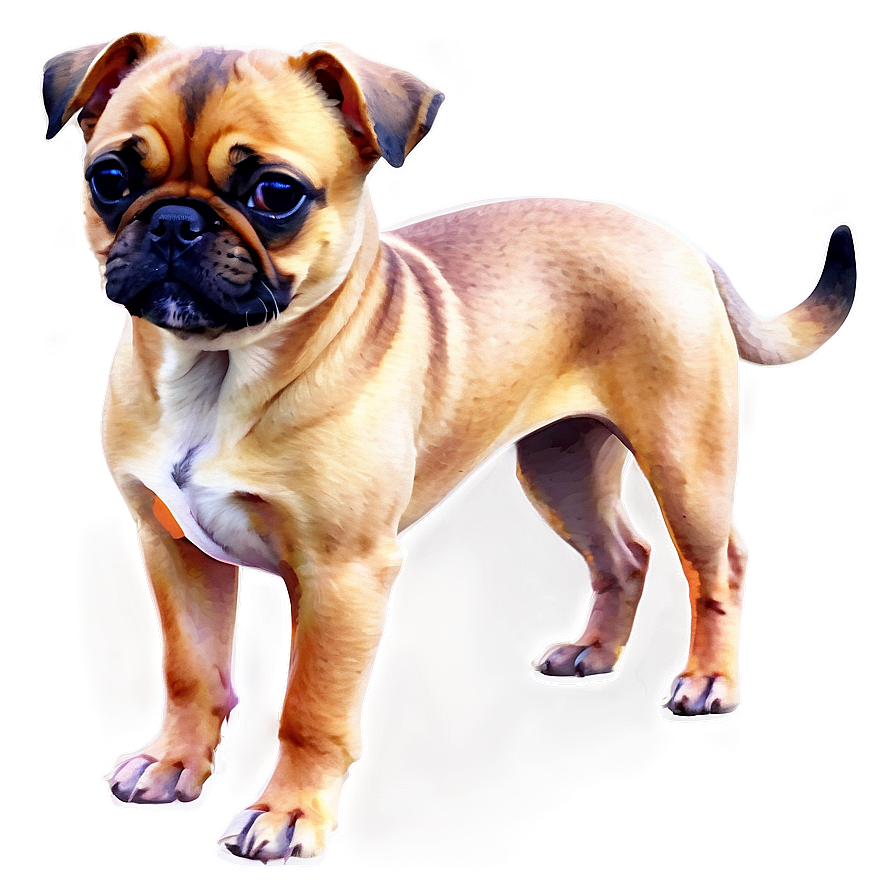 Watercolor Small Dog Png Row42 PNG Image