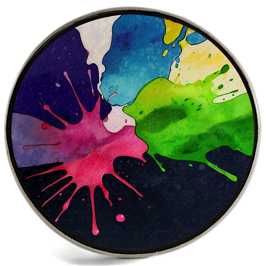 Watercolor Splash Coaster Png Qbn PNG Image