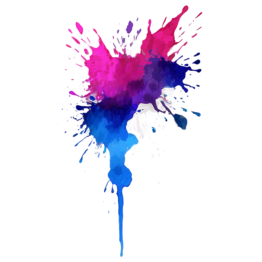 Watercolor Splatter Design Png 14 PNG Image