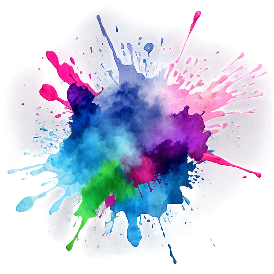 Watercolor Splatter Design Png 41 PNG Image