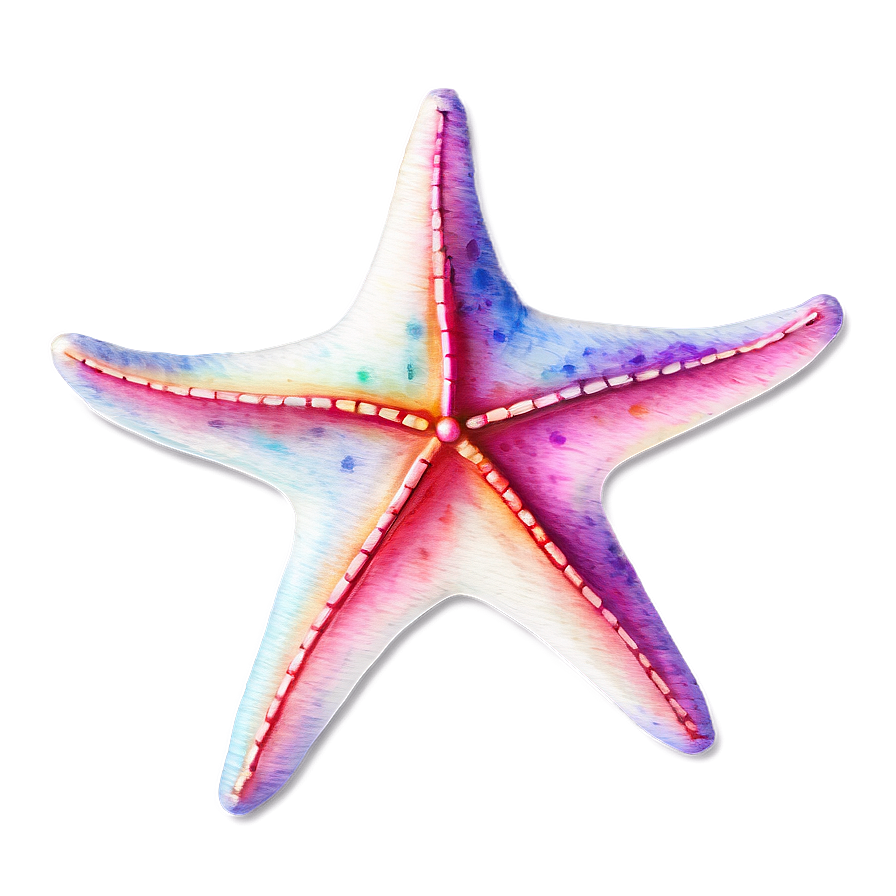 Watercolor Starfish Art Png Yjv6 PNG Image