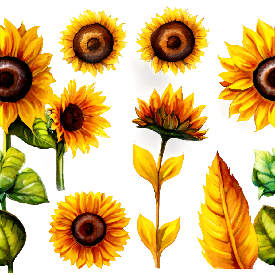 Watercolor Sunflower Png 05032024 PNG Image