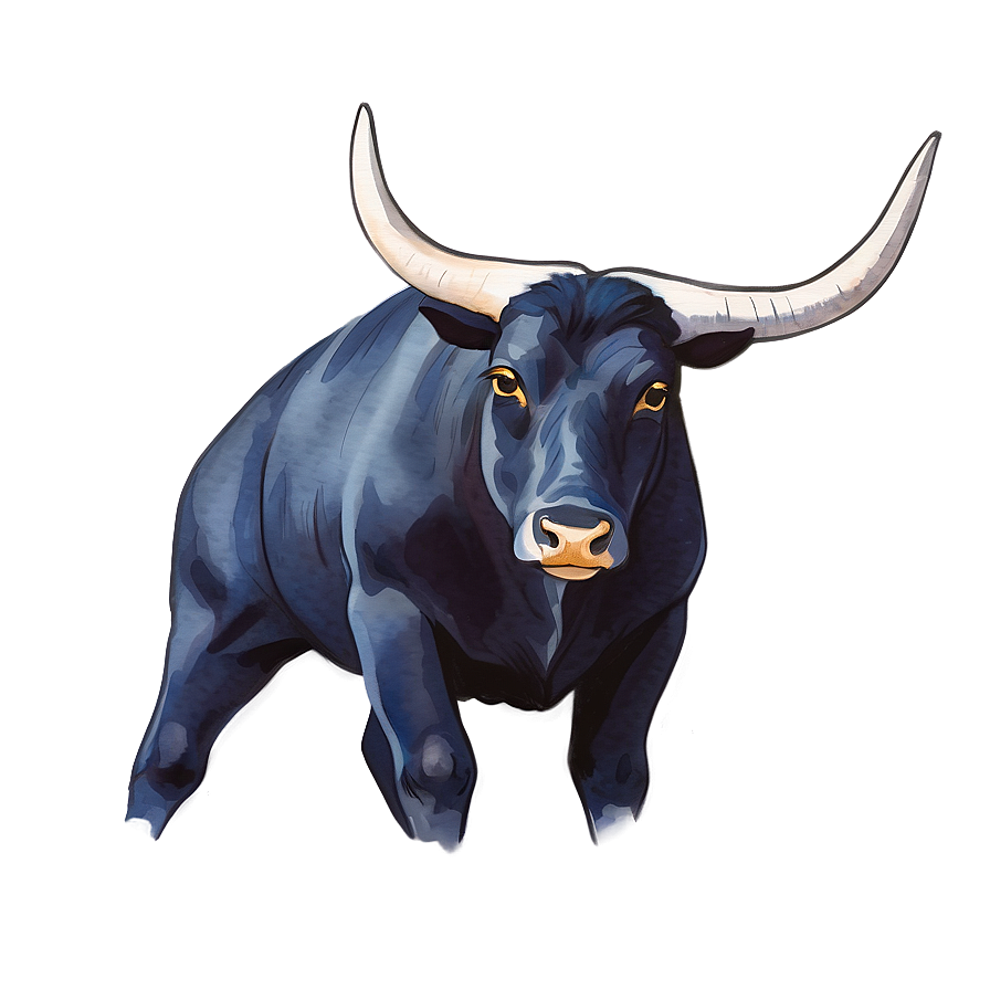 Watercolor Taurus Painting Png Mhm PNG Image