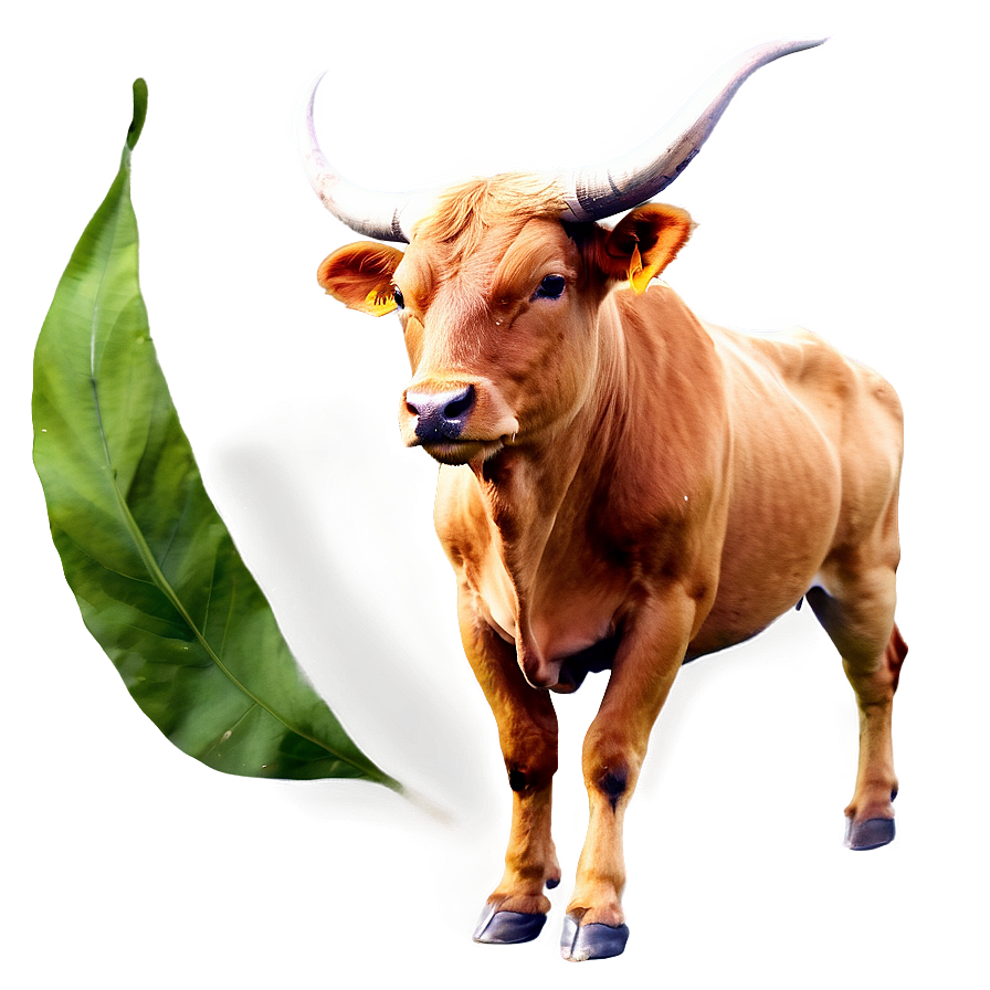 Watercolor Taurus Painting Png Wbi PNG Image