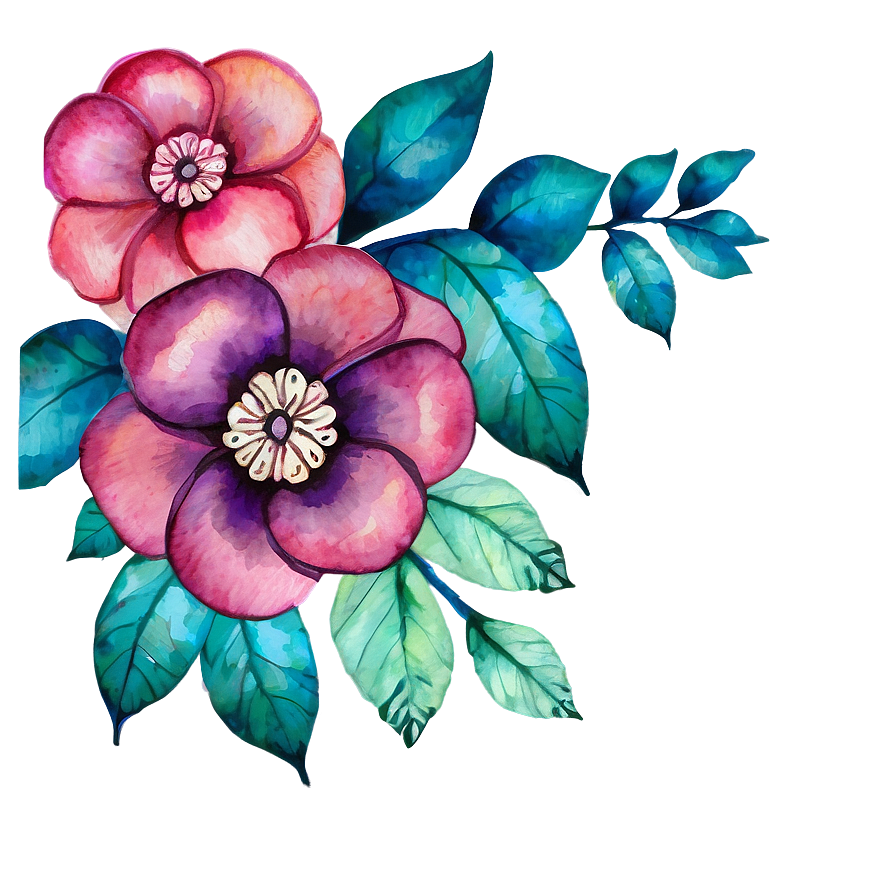 Watercolor Wall Decor Png Ipq PNG Image