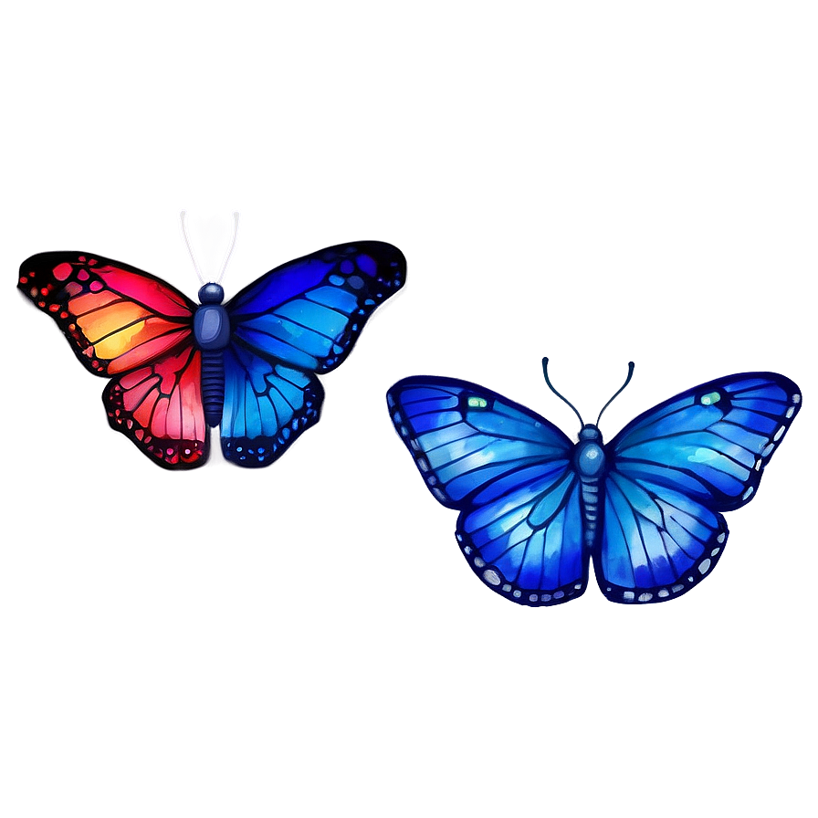 Watercolor Wings Png Udv98 PNG Image