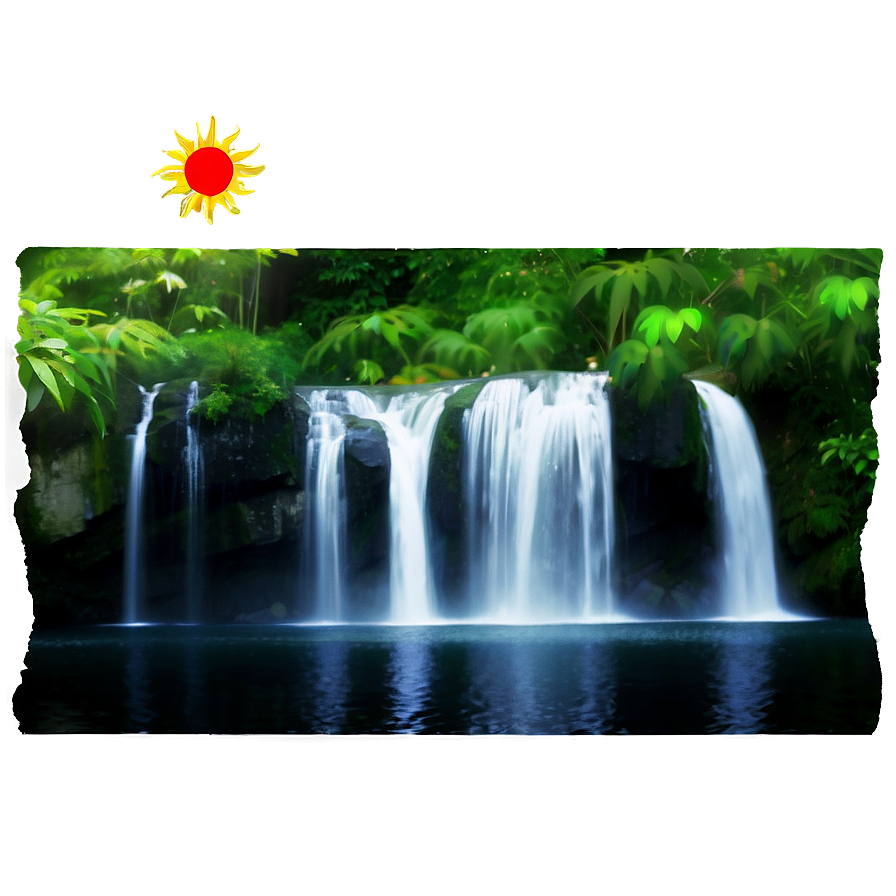 Waterfall Scenery Png Pyd65 PNG Image