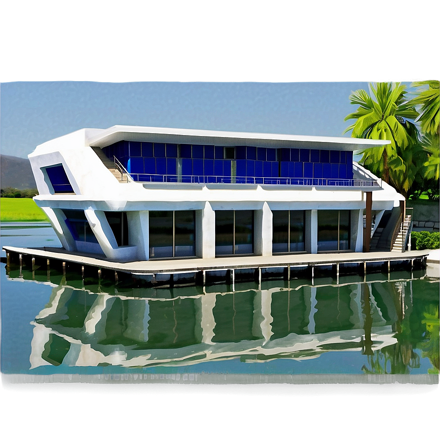 Waterfront Marina Building Png 05232024 PNG Image