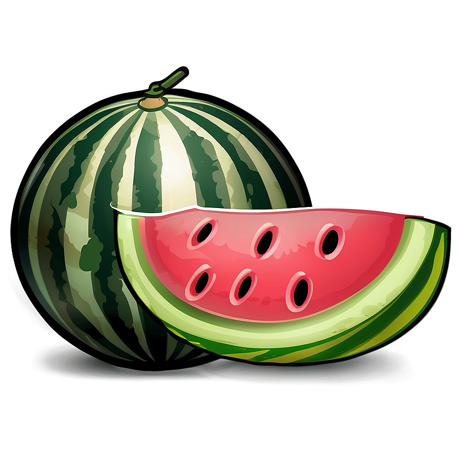 Watermelon Cartoon Image Png 5 PNG Image