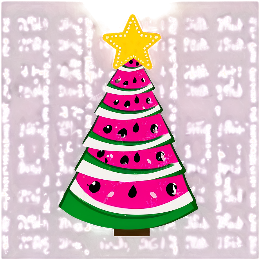 Watermelon Pink Christmas Tree Png Xwa PNG Image