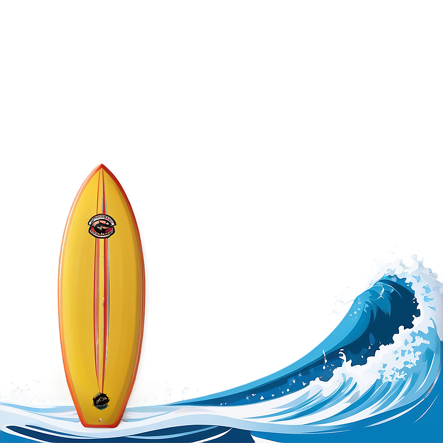 Wave And Surfboard Png 87 PNG Image