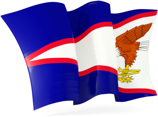 Waving American Samoa Flag PNG Image