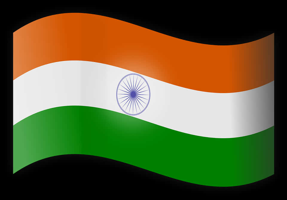 Waving India Flag PNG Image