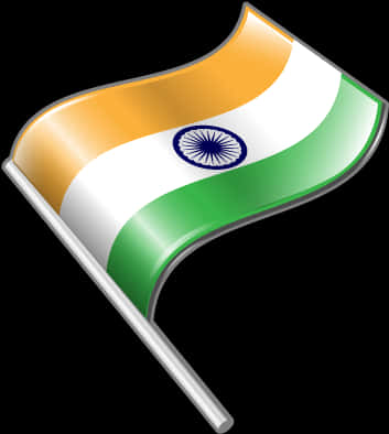 Waving_ Indian_ Flag_ Graphic PNG Image