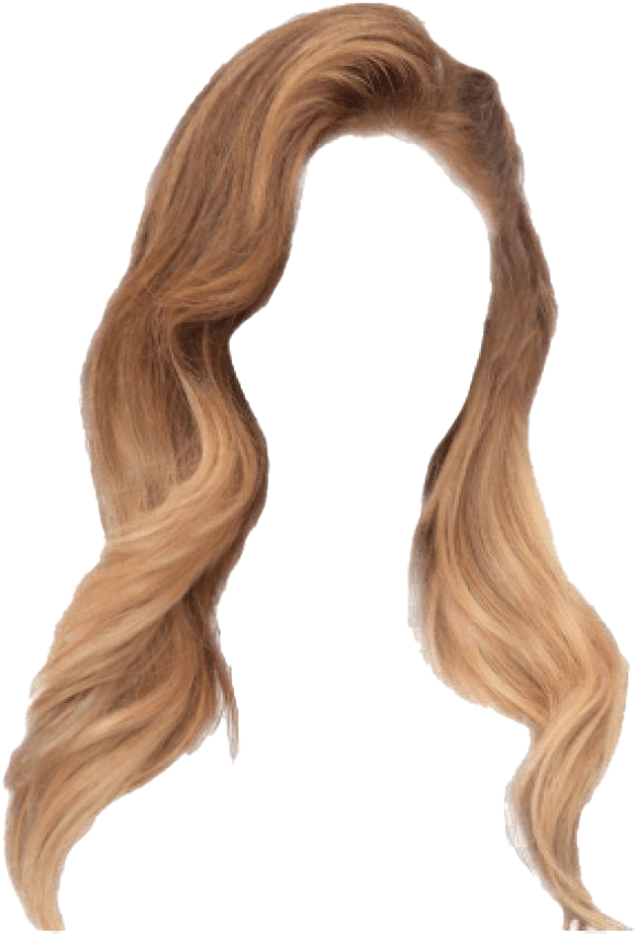 Wavy Blonde Hair Lock.png PNG Image