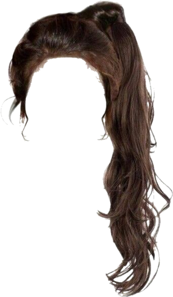 Wavy Brown Hair P N G Transparent PNG Image