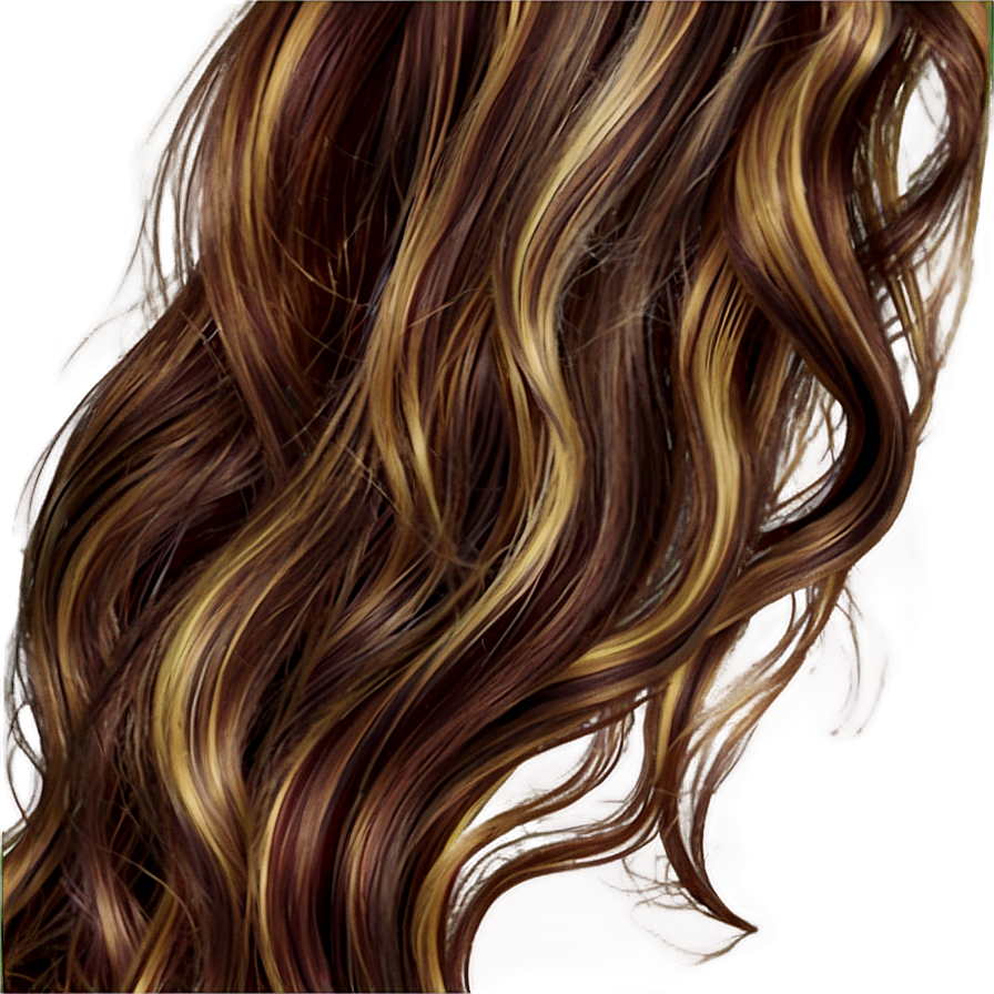 Wavy Hair Highlights Png 63 PNG Image