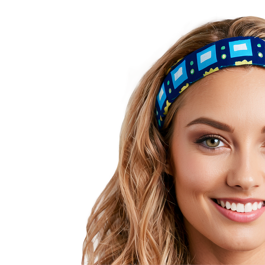 Wavy Hair With Headband Png Hph45 PNG Image