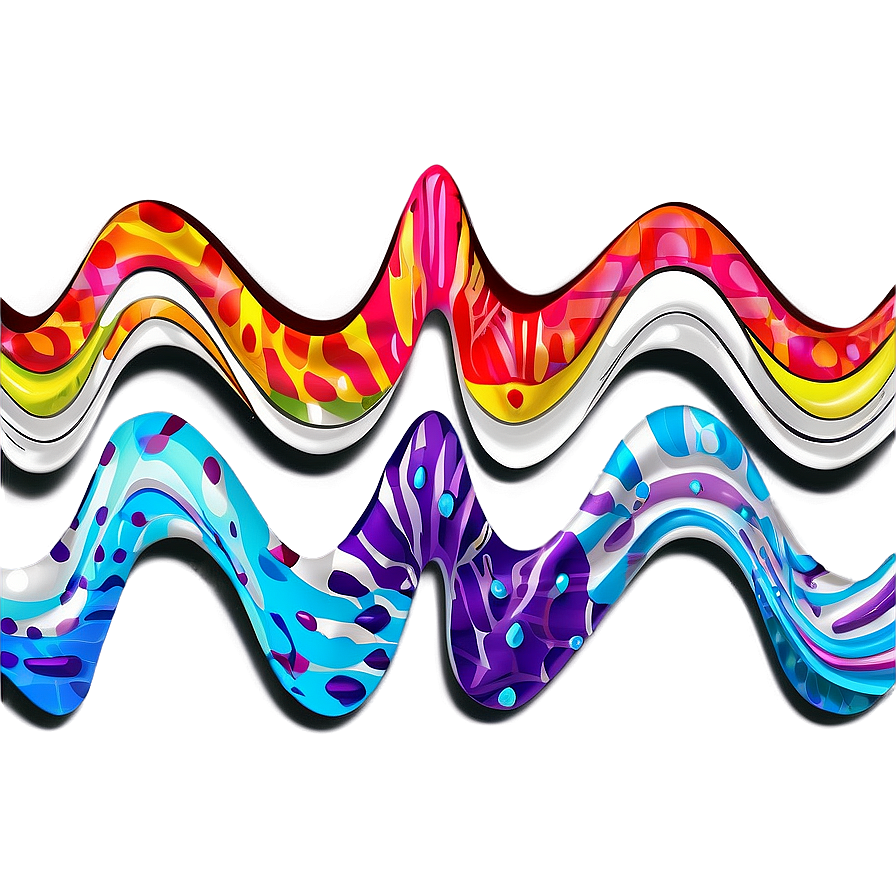 Wavy Stripes Decoration Png 06122024 PNG Image