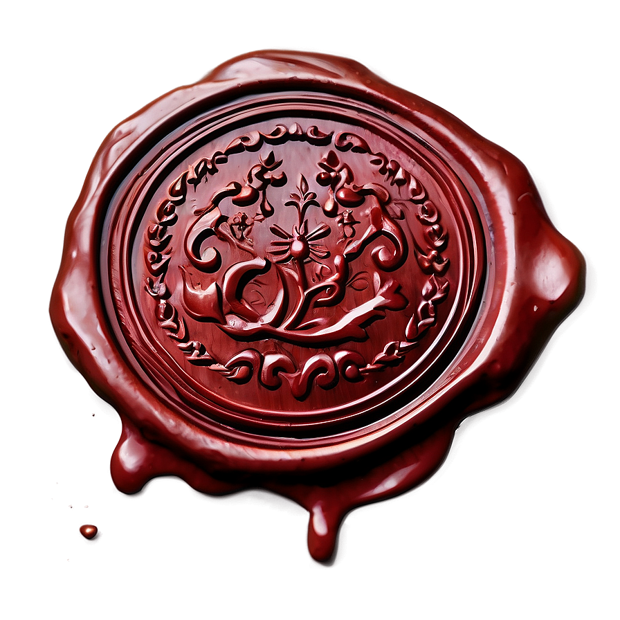 Wax Seal Stamp Design Png 10 PNG Image