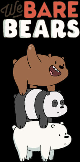 We Bare Bears Stacked Brothers PNG Image