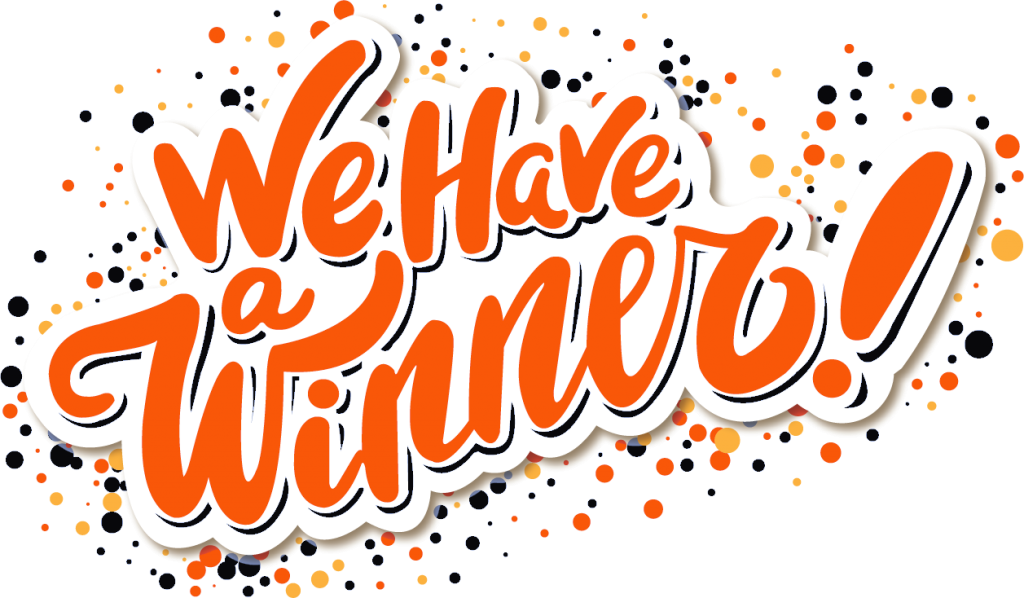 We Havea Winner Graphic PNG Image