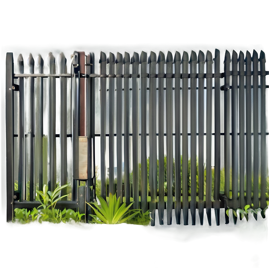 Weather-resistant Metal Fence Png 06272024 PNG Image