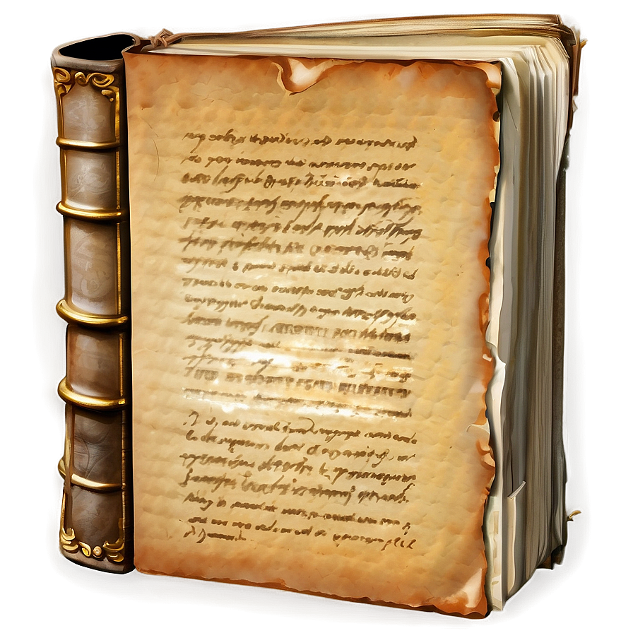 Weathered Book Page Png Eol PNG Image