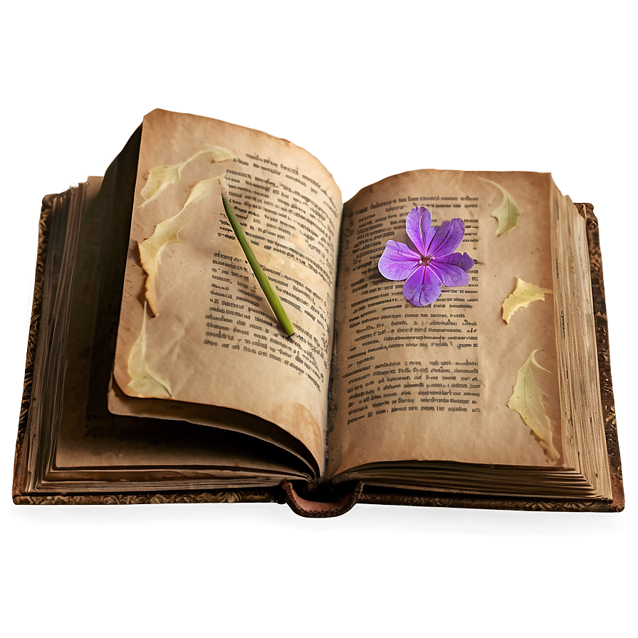 Weathered Book Page Png Iek PNG Image