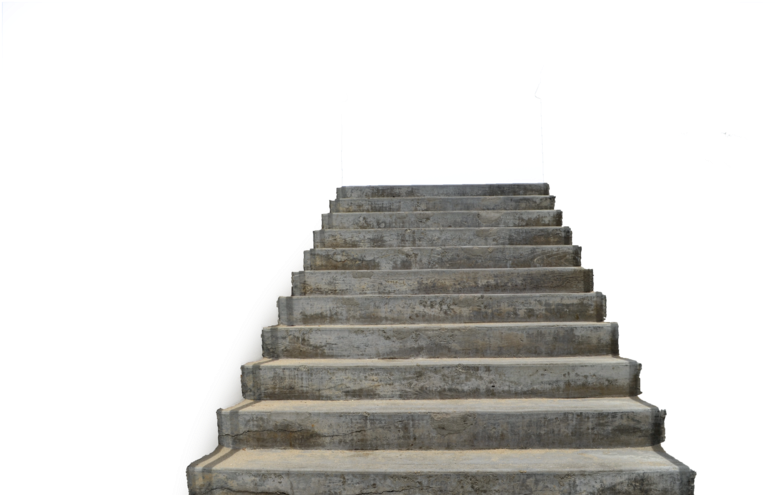 Weathered Concrete Staircase PNG Image