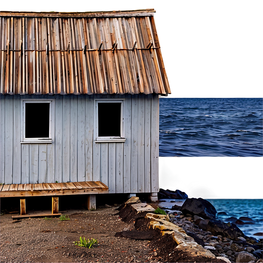 Weathered Cottage By The Sea Png Tpf16 PNG Image