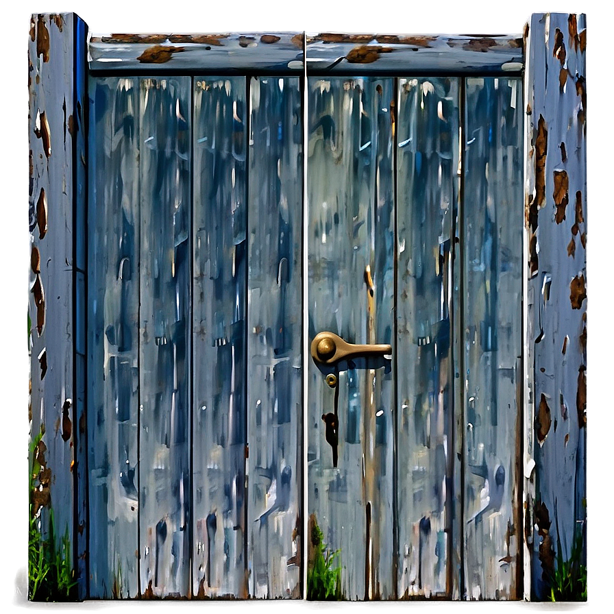 Weathered Farmhouse Door Png Uxc PNG Image