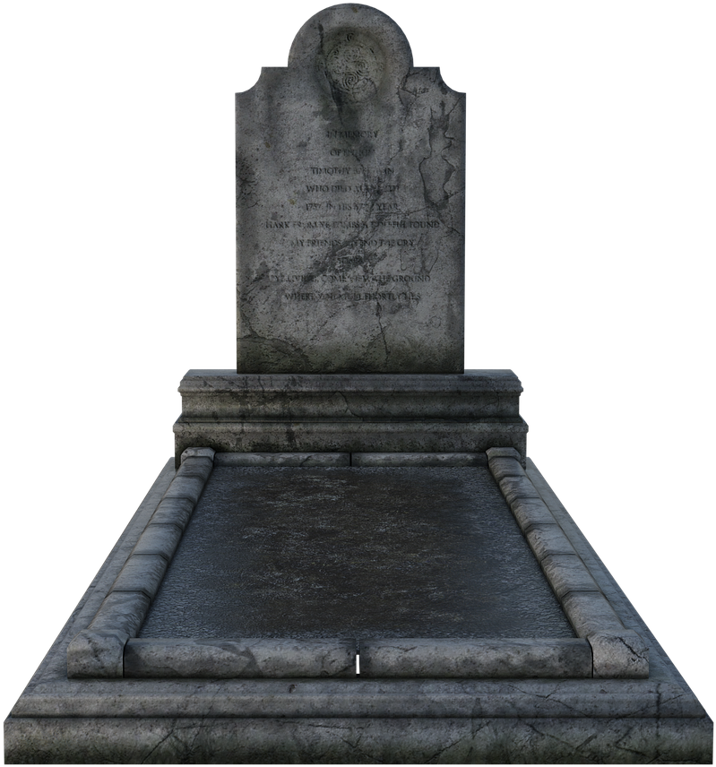 Weathered Gravestone Texture PNG Image