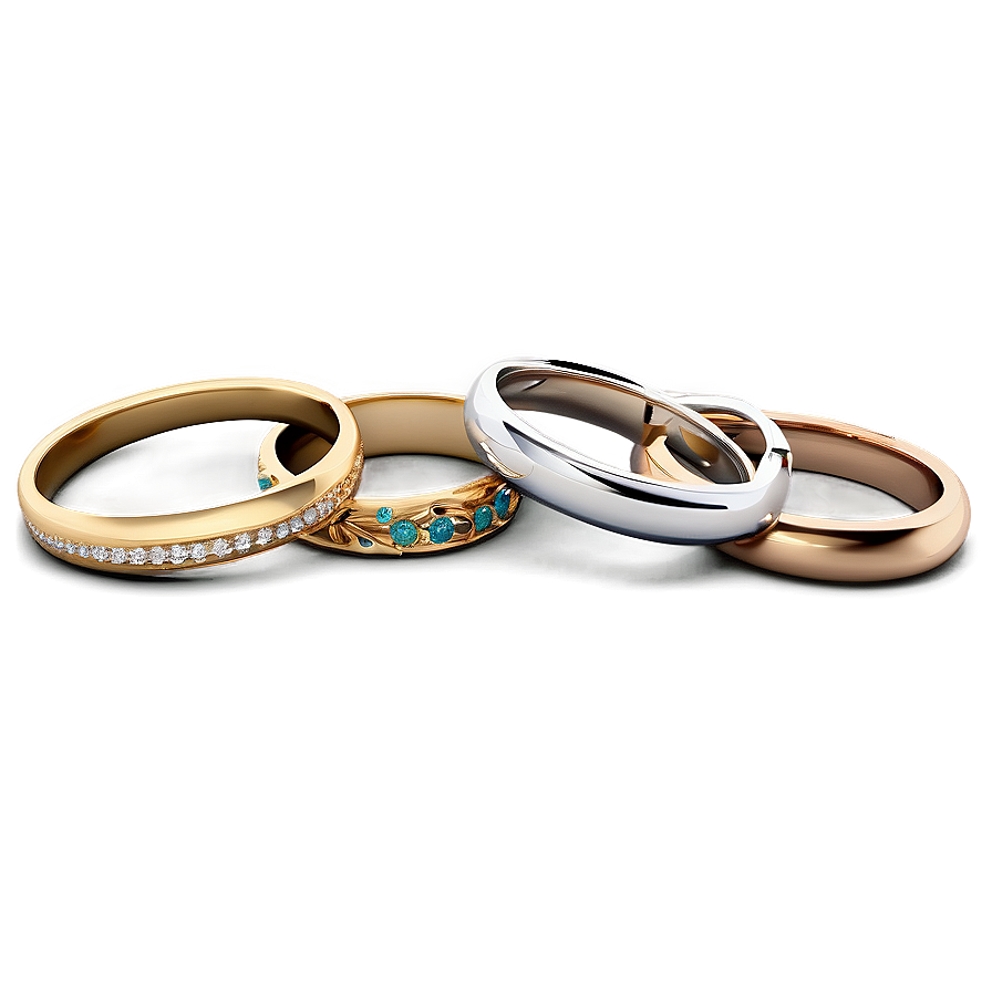 Wedding Bands Selection Png 05252024 PNG Image