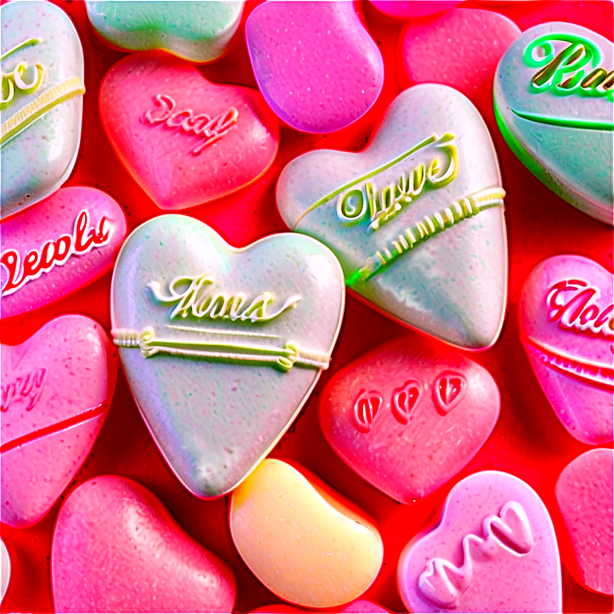 Wedding Candy Hearts Png Sjo PNG Image