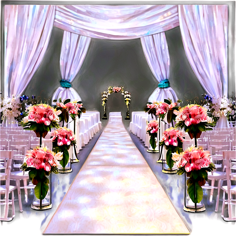 Wedding Ceremony Aisle Png 06112024 PNG Image