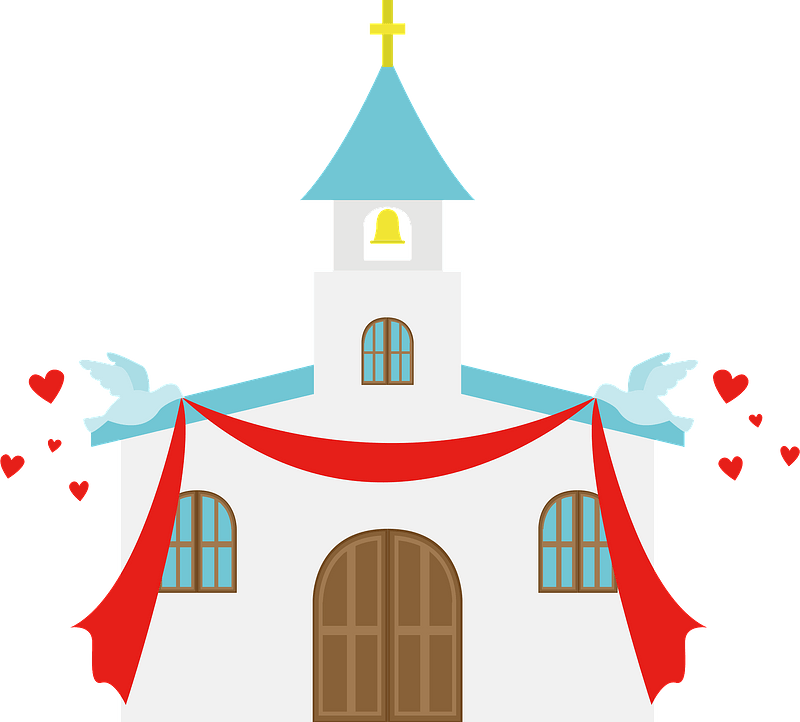 Wedding Church Clipart PNG Image