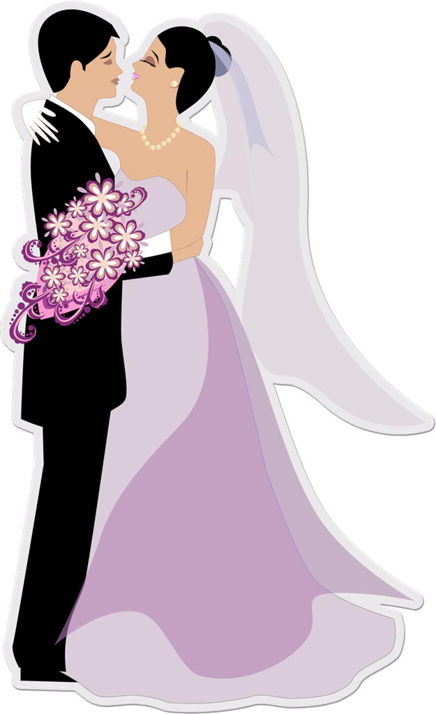 Wedding Couple Illustration.png PNG Image