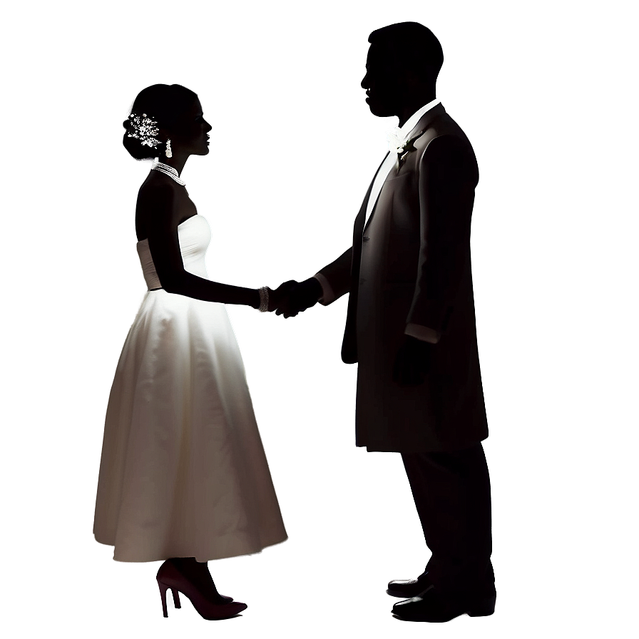 Wedding Couple Silhouette Png Lwk PNG Image