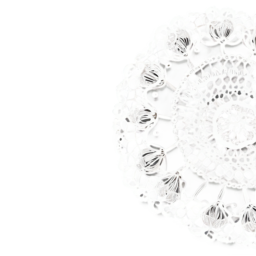 Wedding Doily Decoration Png Bir PNG Image