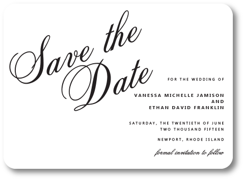 Wedding Savethe Date Card PNG Image