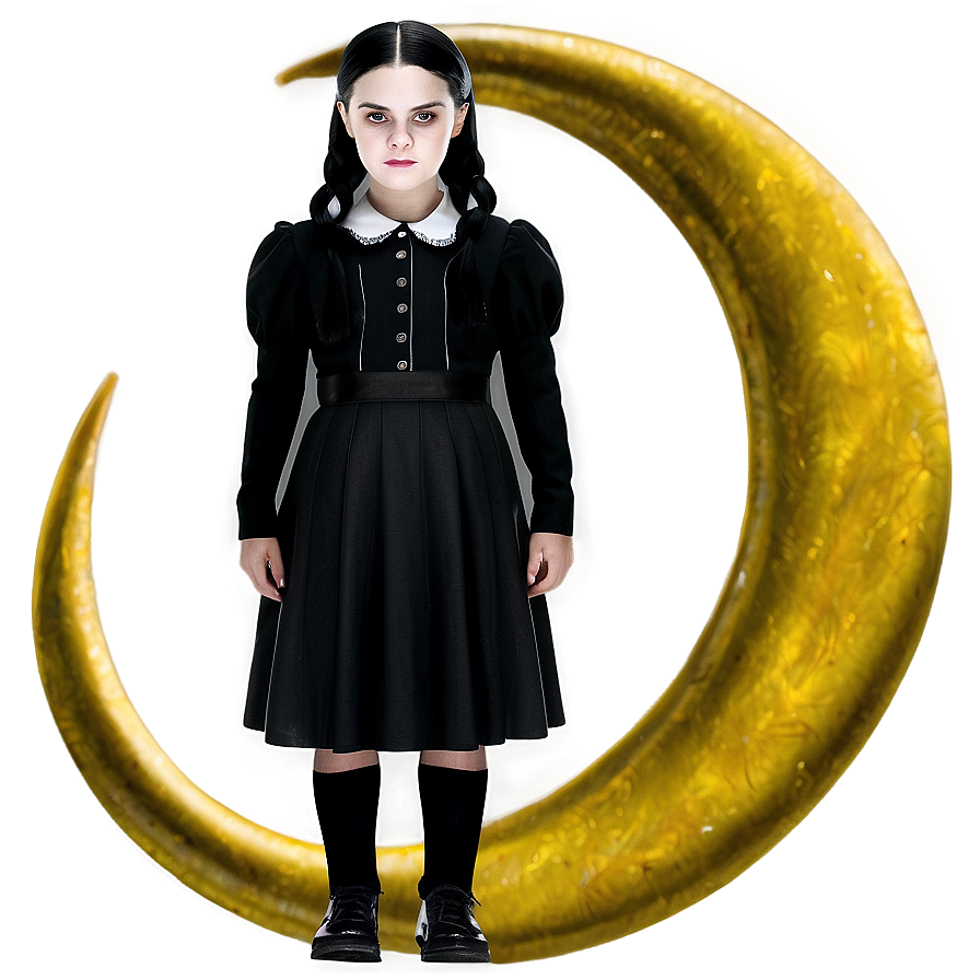 Wednesday Addams Moon Background Png 15 PNG Image