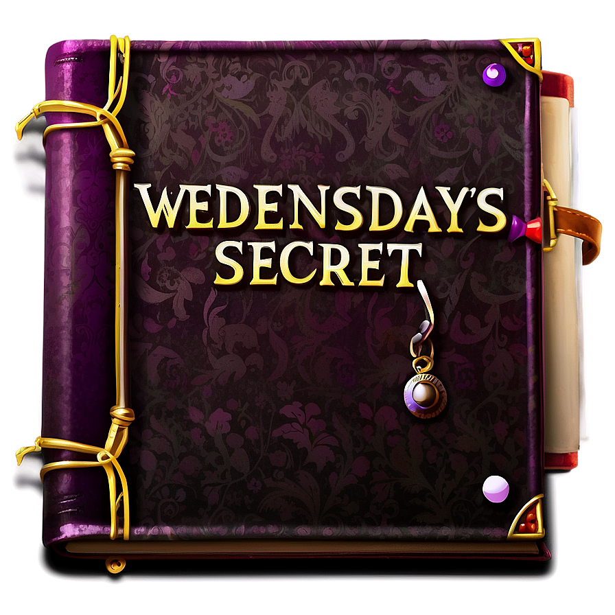 Wednesday's Secret Book Png Nei48 PNG Image