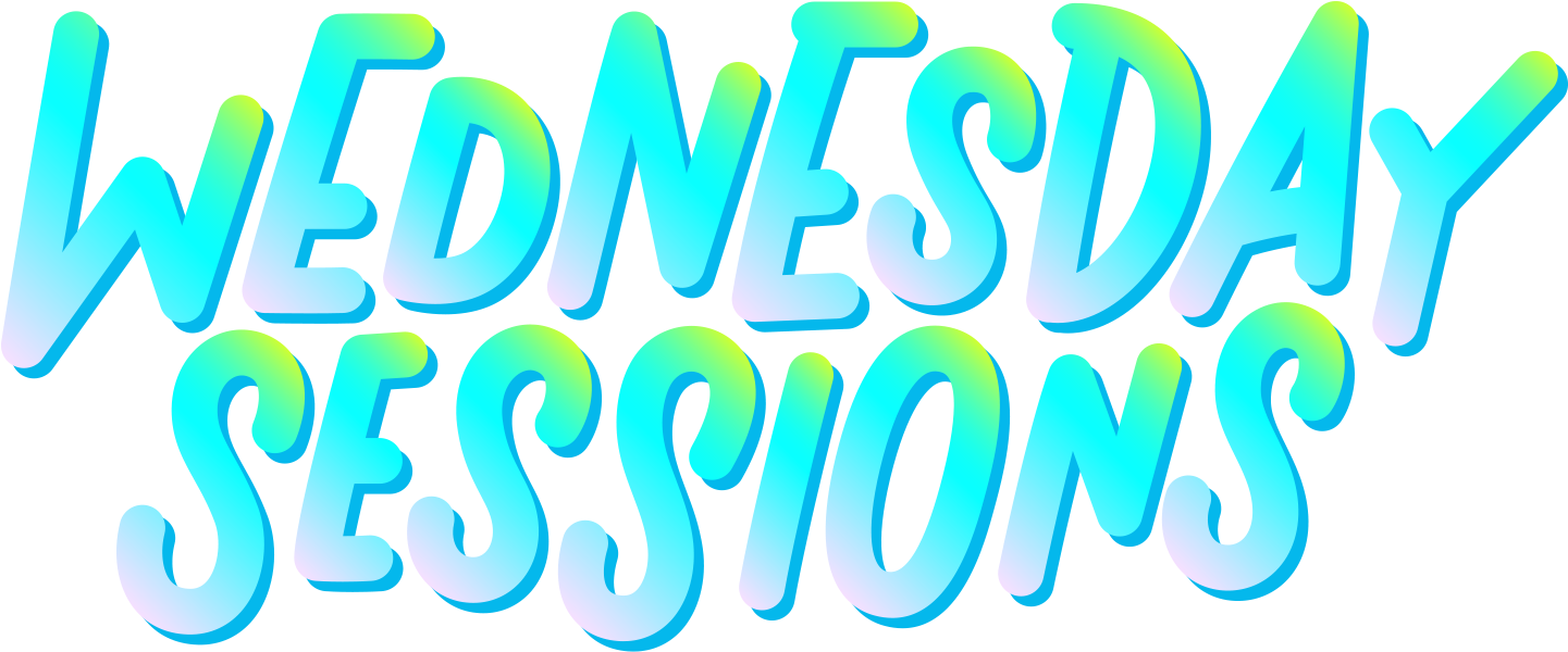 Wednesday Sessions Text Graphic PNG Image