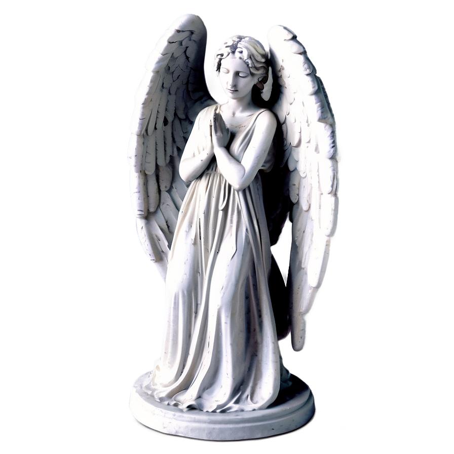 Weeping Angel Statuette Png Kin PNG Image