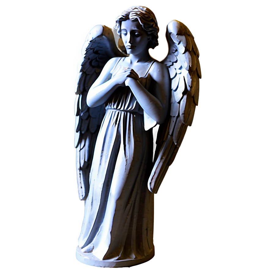 Weeping Angel Statuette Png Qxv PNG Image