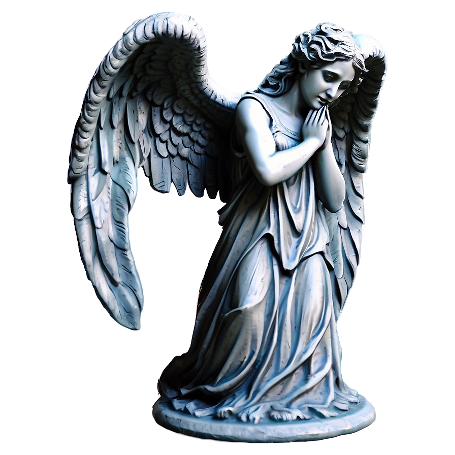 Weeping Angel Statuette Png Tvl12 PNG Image